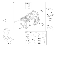 Cylinder Group Diagram and Parts List for 31S977-0020-B5 200000 - 399999 Briggs and Stratton Engine